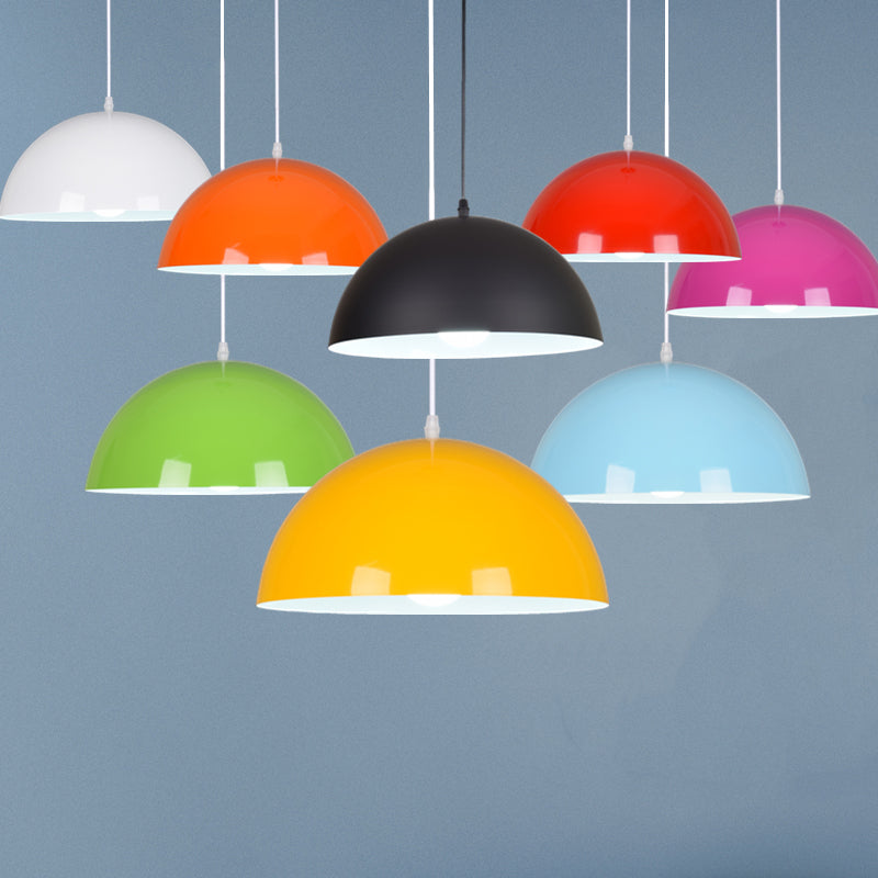 Colorful Metal Hanging Light Nordic Style Pendent Lighting Fixture for Sitting Room