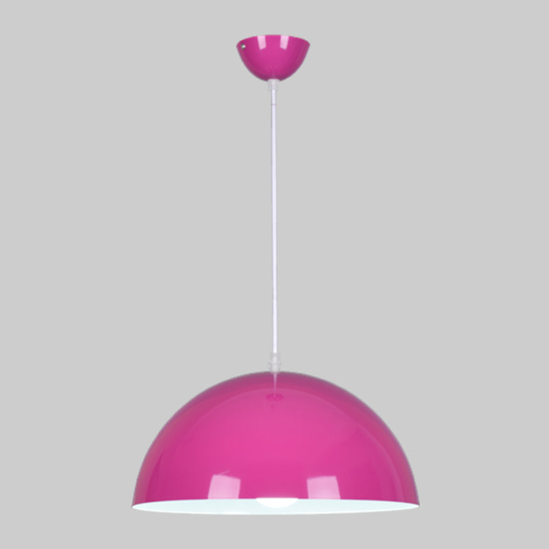 Colorful Metal Hanging Light Nordic Style Pendent Lighting Fixture for Sitting Room