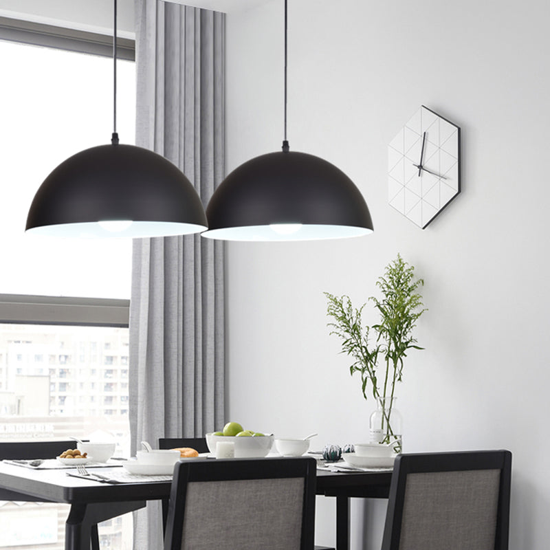 Colorful Metal Hanging Light Nordic Style Pendent Lighting Fixture for Sitting Room