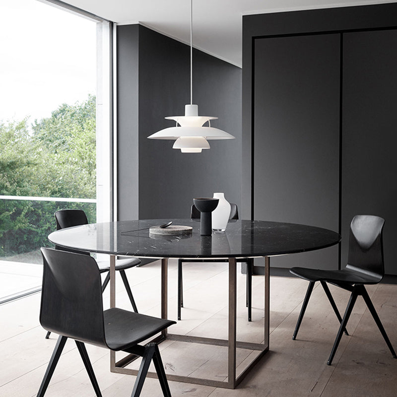 Colorful Metal Shape Hanging Light Modern Style Pendent Lighting Fixture for Sitting Room