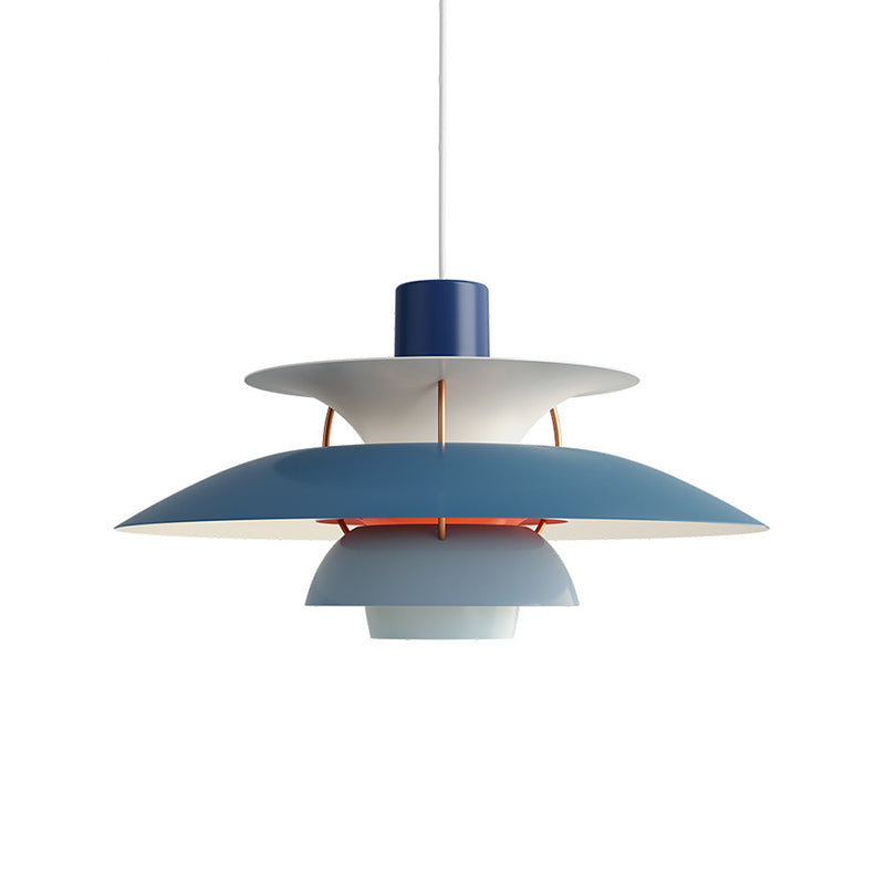 Colorful Metal Shape Hanging Light Modern Style Pendent Lighting Fixture for Sitting Room