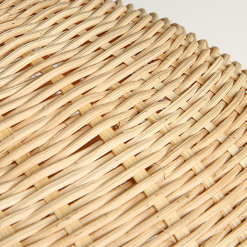 Rattan Shape Hanging Light Modern Minimalist Pendent Lighting Fixture for Dining Room