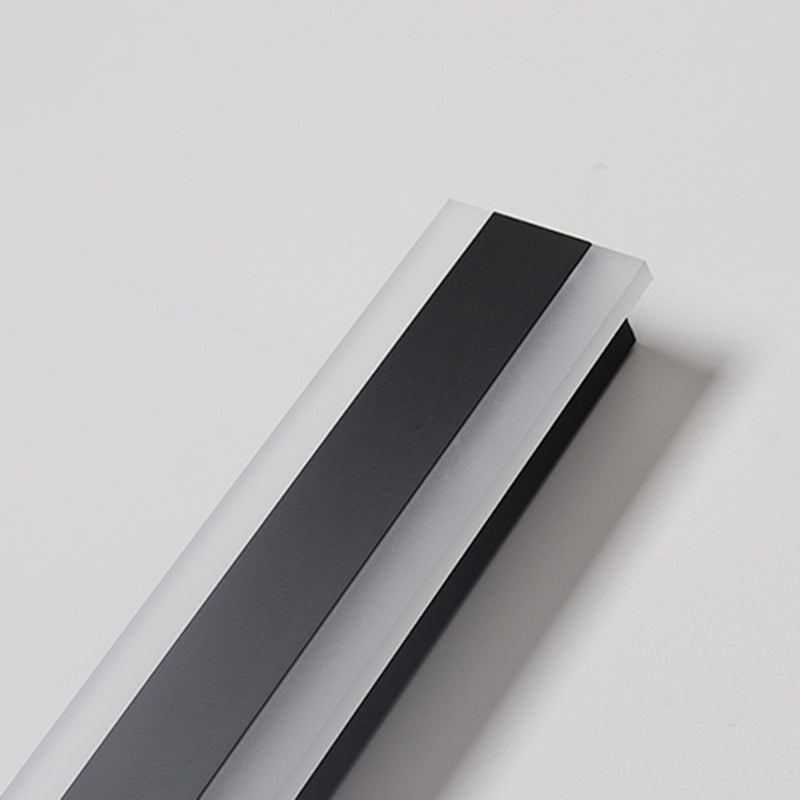 Linearer Schatten moderner Stil Wandleuchten Metall Einleichte Wandmontage Beleuchtung in Schwarz