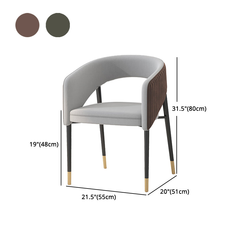 Glam Style 1/2/5/7 Pieces Dining Set Marble Top Dining Table Set with Velvet Chairs