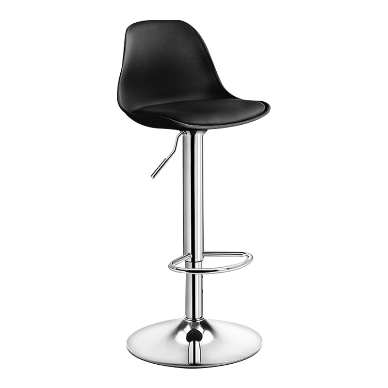 Moderne verstellbare Höhenstangenhocker schwenkbarer Plastik -Low -Rücken -Thekeschatzstool