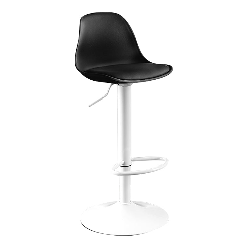 Moderne verstellbare Höhenstangenhocker schwenkbarer Plastik -Low -Rücken -Thekeschatzstool