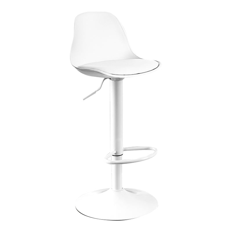 Moderne verstellbare Höhenstangenhocker schwenkbarer Plastik -Low -Rücken -Thekeschatzstool