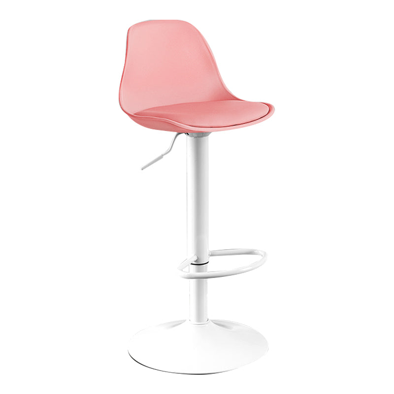 Moderne verstellbare Höhenstangenhocker schwenkbarer Plastik -Low -Rücken -Thekeschatzstool