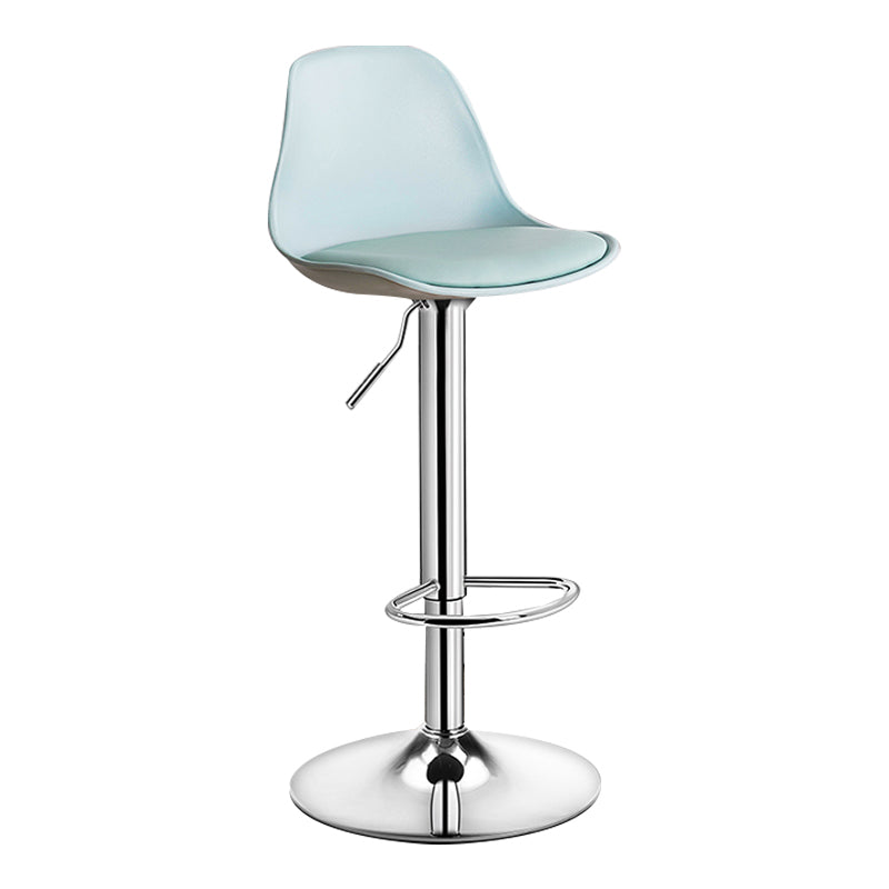 Moderne verstellbare Höhenstangenhocker schwenkbarer Plastik -Low -Rücken -Thekeschatzstool