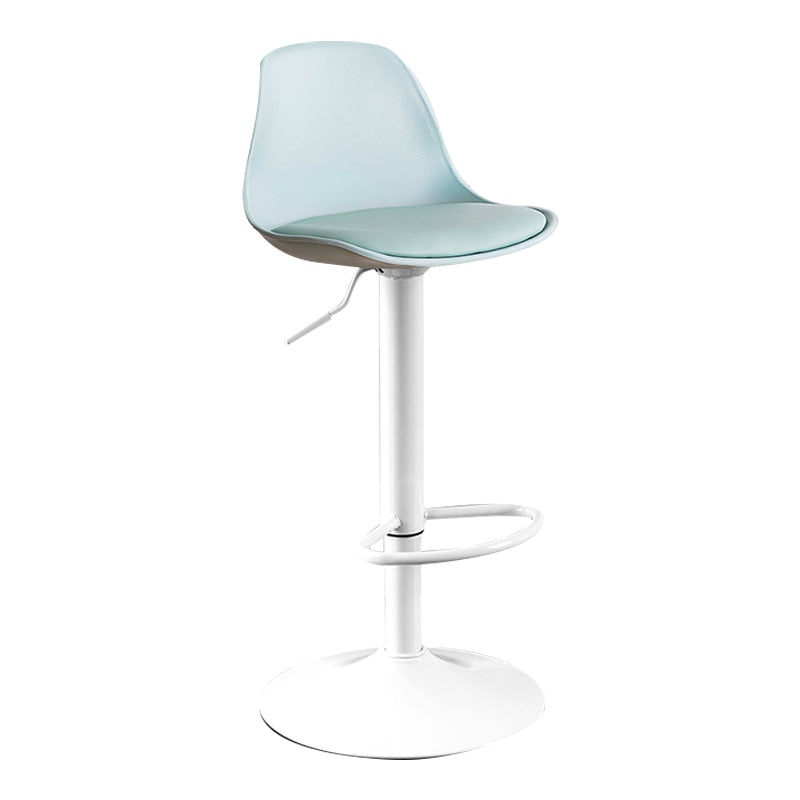 Moderne verstellbare Höhenstangenhocker schwenkbarer Plastik -Low -Rücken -Thekeschatzstool