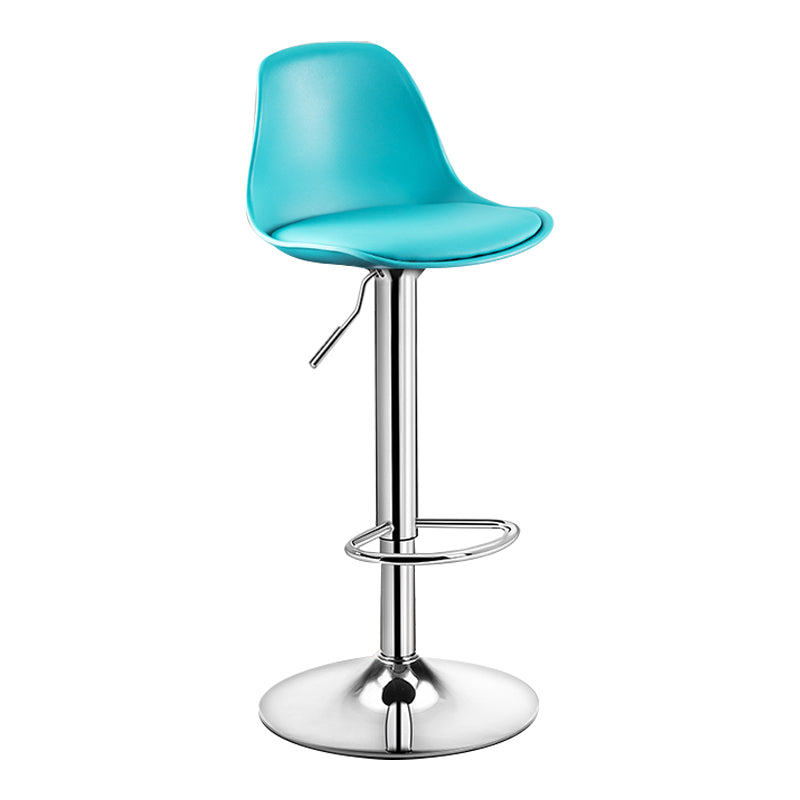 Moderne verstellbare Höhenstangenhocker schwenkbarer Plastik -Low -Rücken -Thekeschatzstool