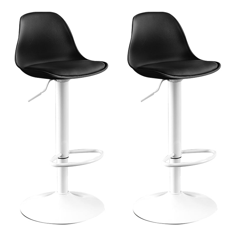 Moderne verstellbare Höhenstangenhocker schwenkbarer Plastik -Low -Rücken -Thekeschatzstool