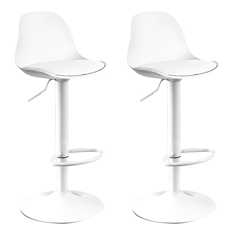 Moderne verstellbare Höhenstangenhocker schwenkbarer Plastik -Low -Rücken -Thekeschatzstool