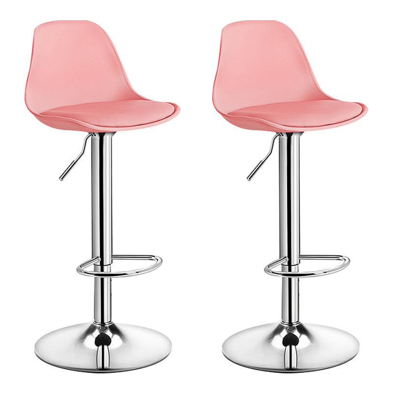 Moderne verstellbare Höhenstangenhocker schwenkbarer Plastik -Low -Rücken -Thekeschatzstool