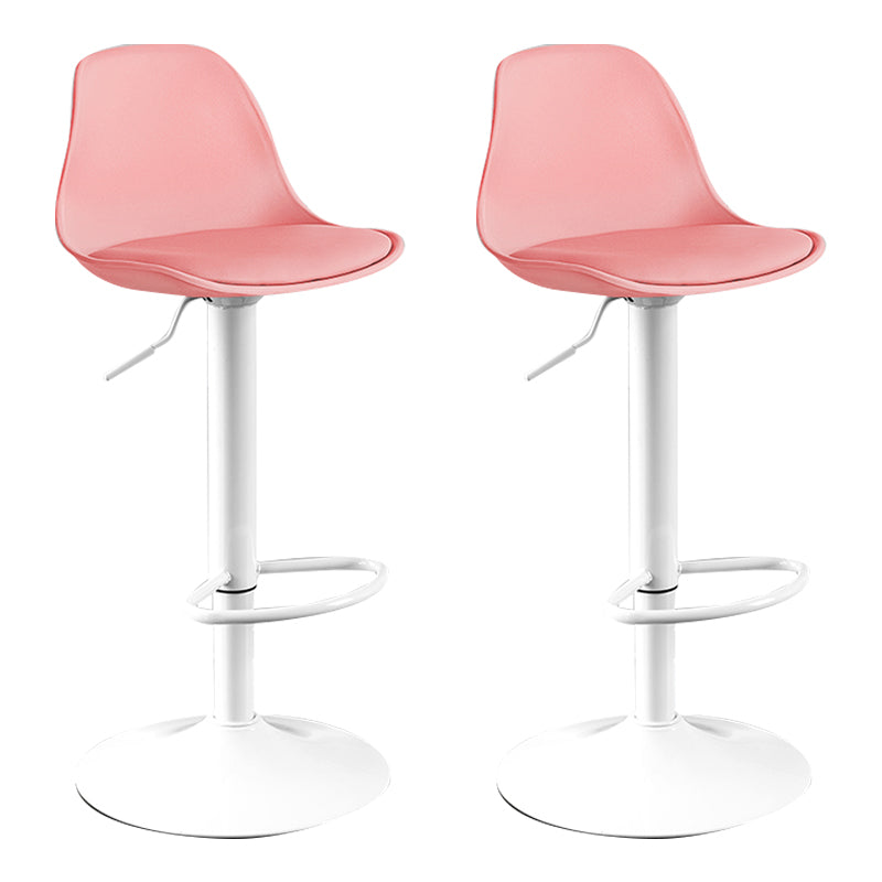 Moderne verstellbare Höhenstangenhocker schwenkbarer Plastik -Low -Rücken -Thekeschatzstool