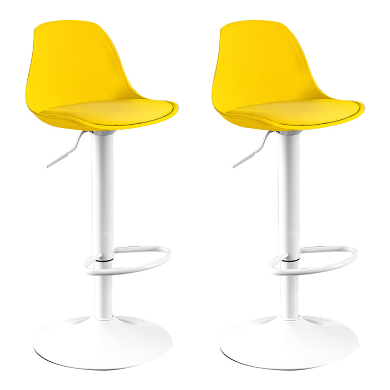 Moderne verstellbare Höhenstangenhocker schwenkbarer Plastik -Low -Rücken -Thekeschatzstool