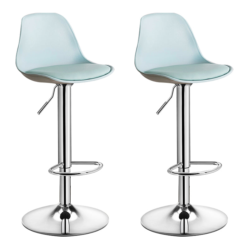 Moderne verstellbare Höhenstangenhocker schwenkbarer Plastik -Low -Rücken -Thekeschatzstool