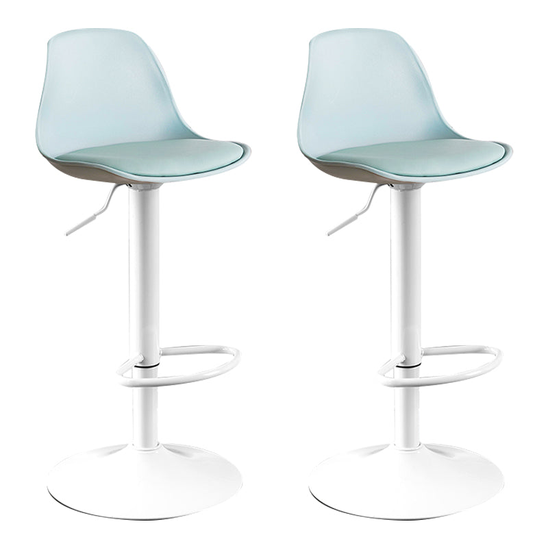 Moderne verstellbare Höhenstangenhocker schwenkbarer Plastik -Low -Rücken -Thekeschatzstool