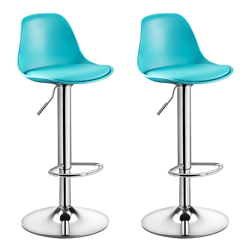 Moderne verstellbare Höhenstangenhocker schwenkbarer Plastik -Low -Rücken -Thekeschatzstool