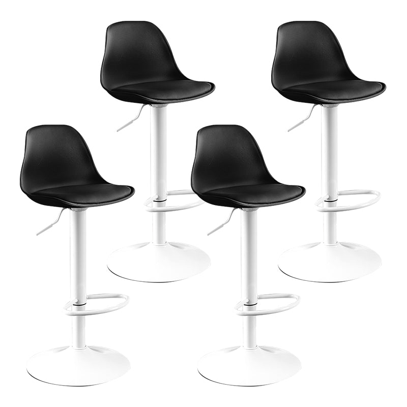 Moderne verstellbare Höhenstangenhocker schwenkbarer Plastik -Low -Rücken -Thekeschatzstool