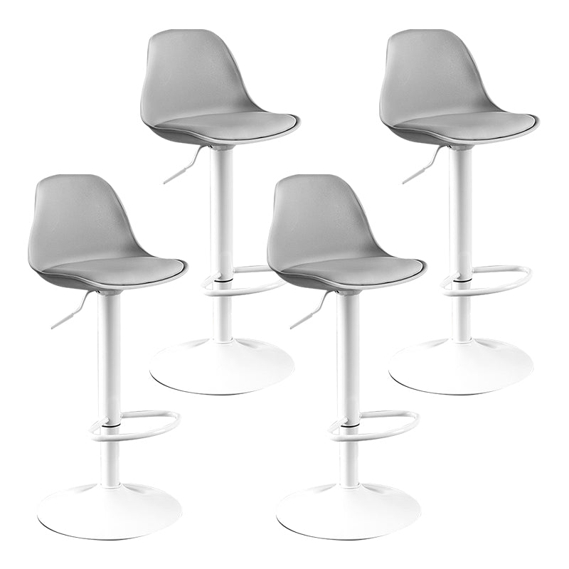 Moderne verstellbare Höhenstangenhocker schwenkbarer Plastik -Low -Rücken -Thekeschatzstool