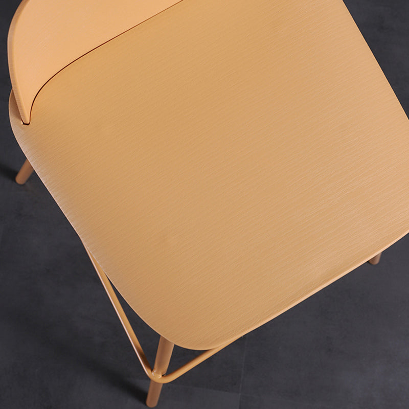 Industrial Style Bar-stool Rectangle PP Seat Counter Stool for Kitchen Bar