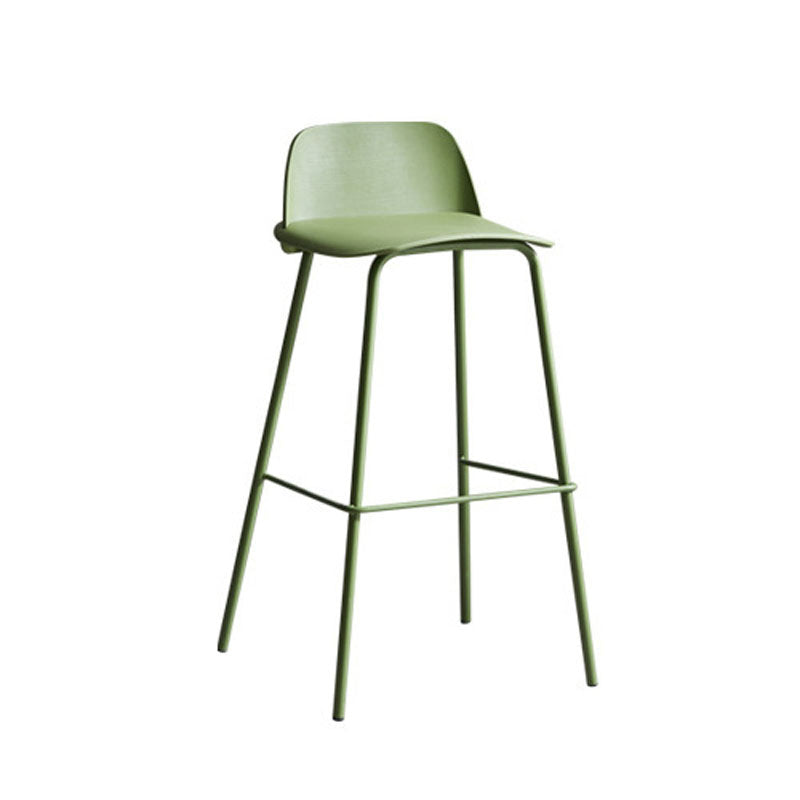 Taburete de bar de estilo industrial Taburete de mostrador con asiento de PP para barra de cocina