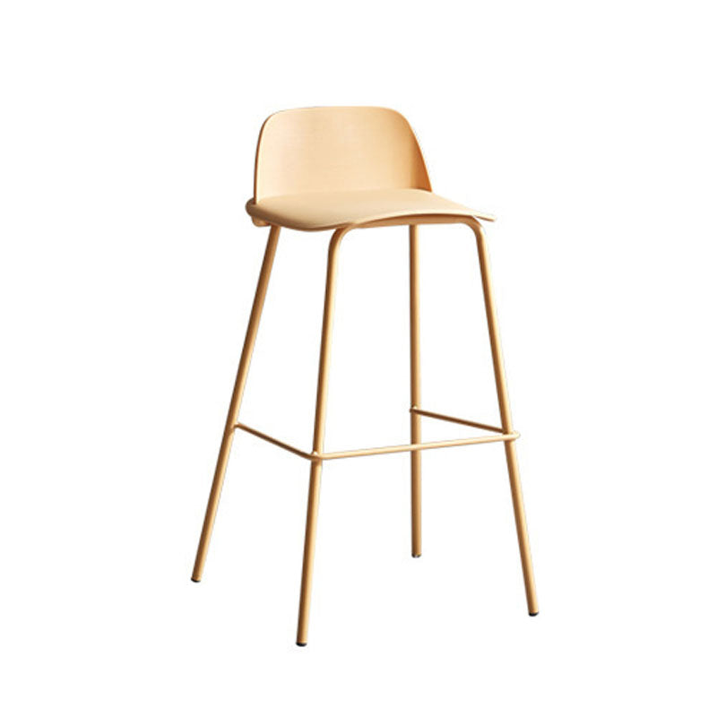 Taburete de bar de estilo industrial Taburete de mostrador con asiento de PP para barra de cocina