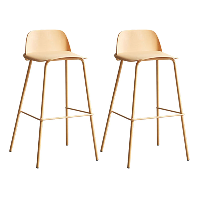 Taburete de bar de estilo industrial Taburete de mostrador con asiento de PP para barra de cocina