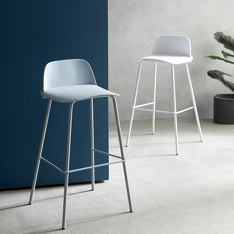 Taburete de bar de estilo industrial Taburete de mostrador con asiento de PP para barra de cocina