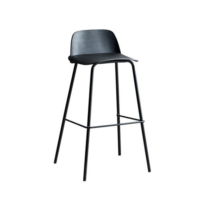 Taburete de bar de estilo industrial Taburete de mostrador con asiento de PP para barra de cocina