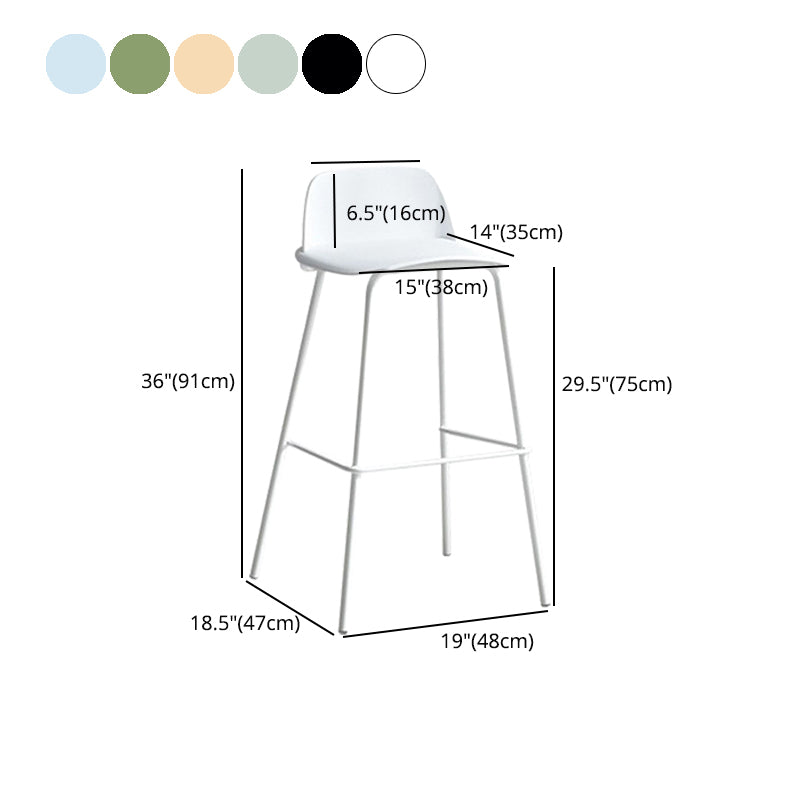 Taburete de bar de estilo industrial Taburete de mostrador con asiento de PP para barra de cocina