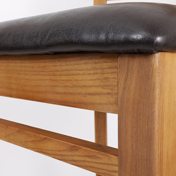 Modern Style Solid Wood Bar Stool with Footrest Bar Lounge Bar Stool 30 Inches