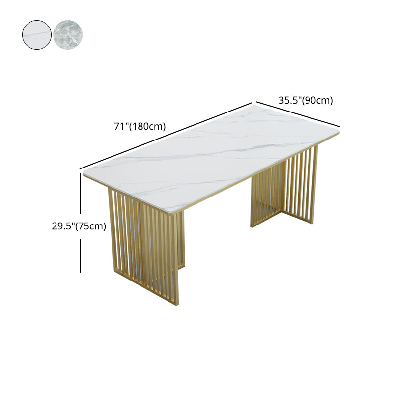 Glam Style 1/2/5 Pieces Dining Room Furniture Set Sintered Stone Dining Table Set