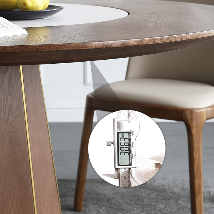 Contemporary 1/4/5/7 Pieces Dining Sintered Stone Dining Table Set with Wooden Legs