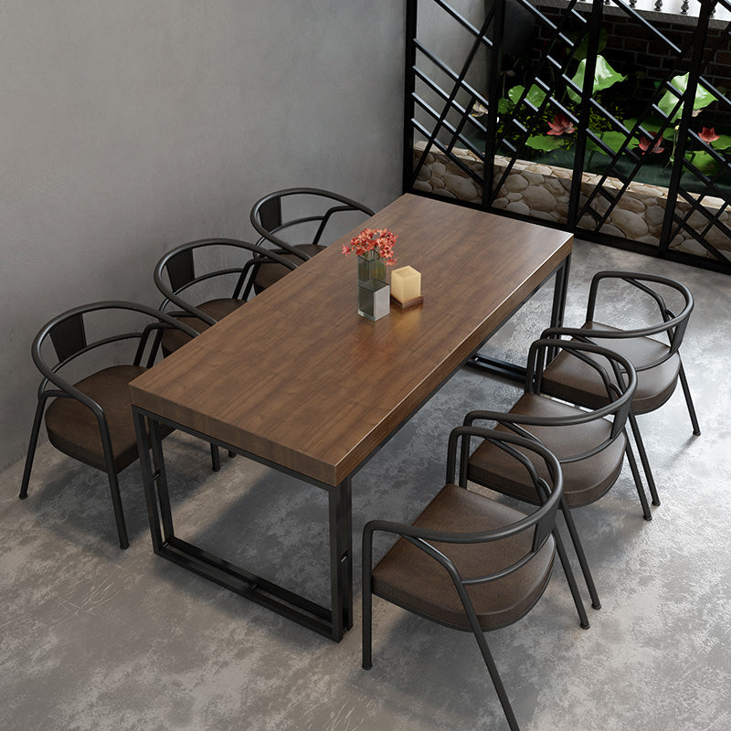 Industrial 1/4/5/7 Pieces Dinette Set Solid Wood Dining Table Set
