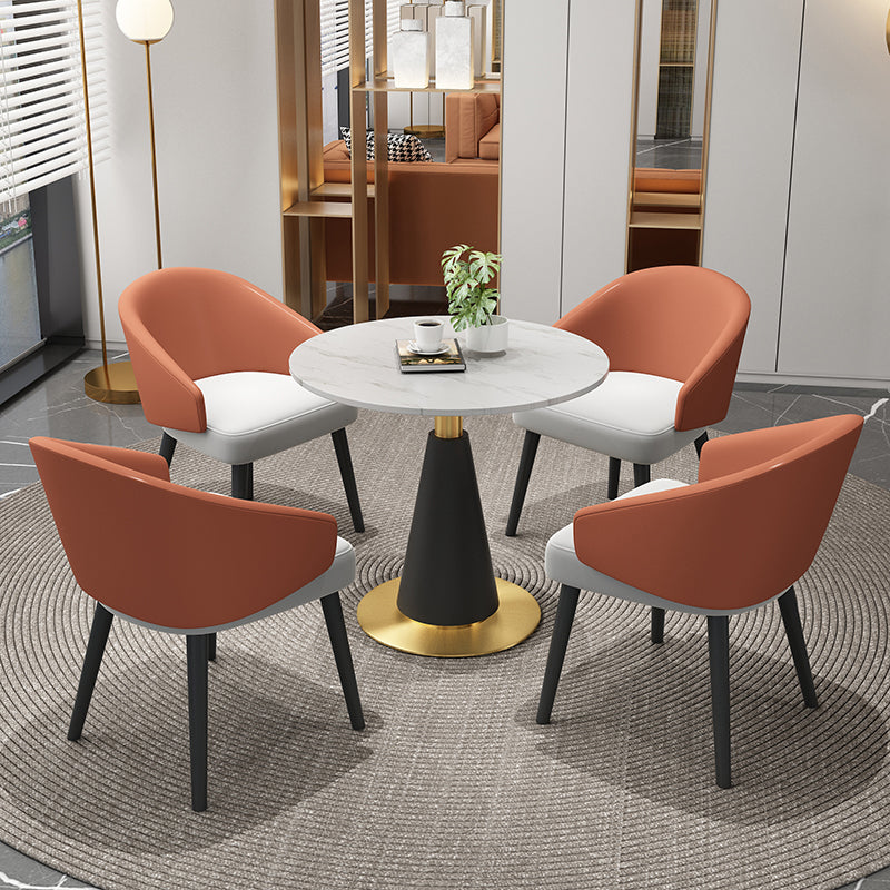 Modern Design 1/2/3/4/5 Round Dining Room Table Set for Home Use