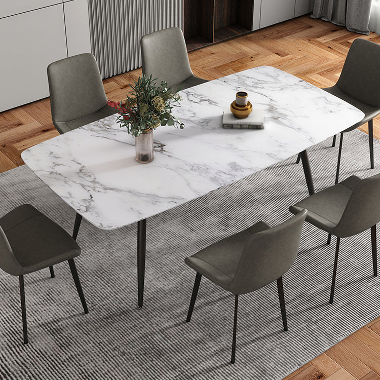 Minimalist Style 1/4/5/7 Rectangular Dining Room Table Set for Kitchen