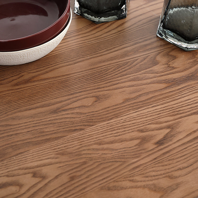 Modern Style 1/4/5 Rectangle Solid Wood Dining Set with Wood Chairs for Home