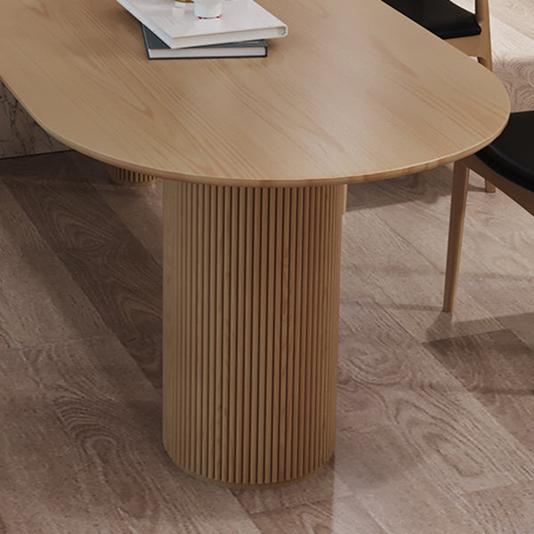 Mesa de pino sólida de forma gratuita Simplicidad de 3 patas para comedor para comedor