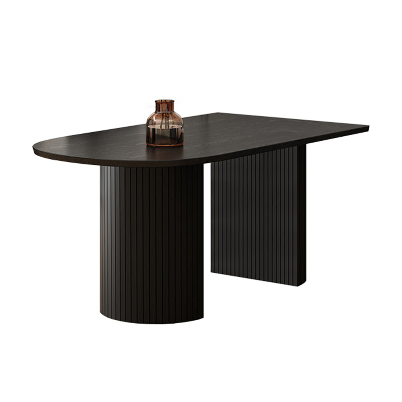 Eettafel met dubbele voetstuk Moderne stijl eettafel voor thuis