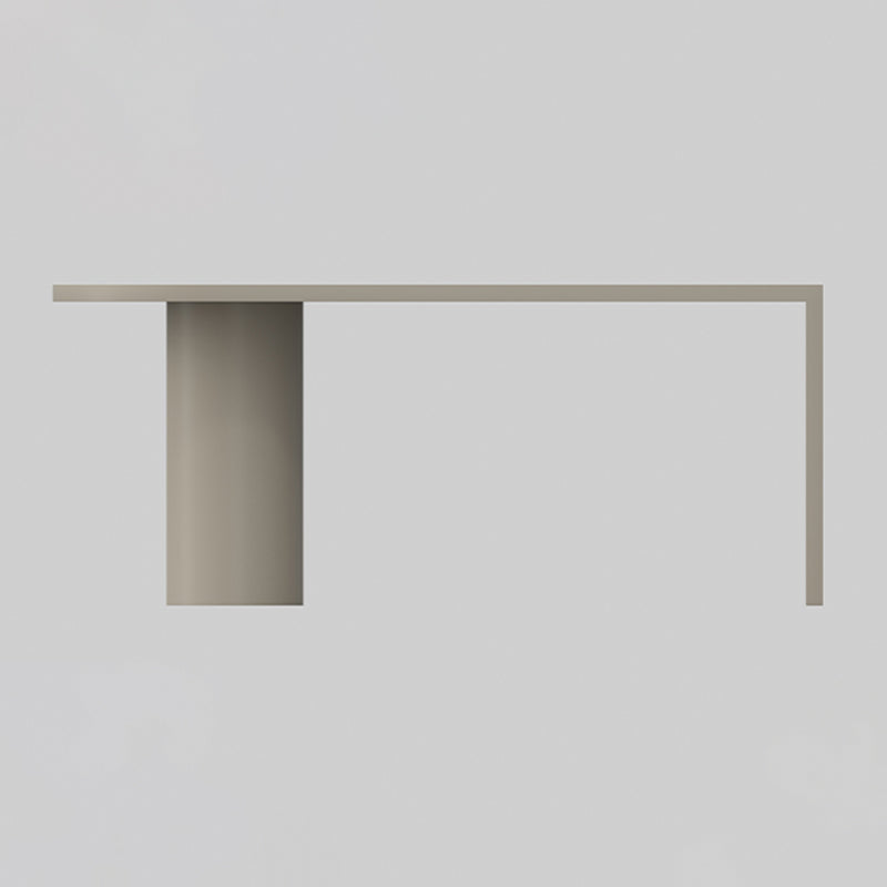 Mesa de comedor moderna de madera maciza, mesa superior de madera de pino con base de pedestal doble