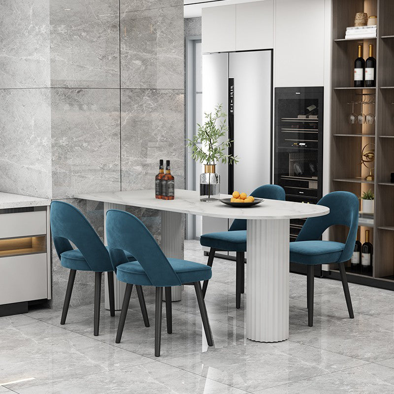 Sintered Stone Top Freeform Table for Restaurant Modern Dining Table with 3 Legs