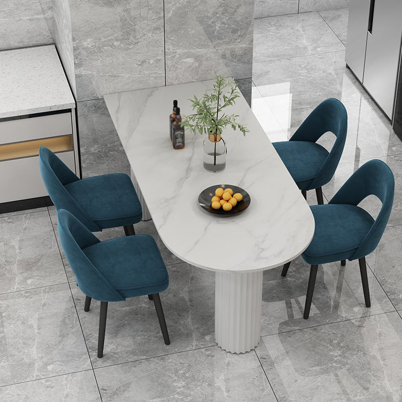 Sintered Stone Top Freeform Table for Restaurant Modern Dining Table with 3 Legs