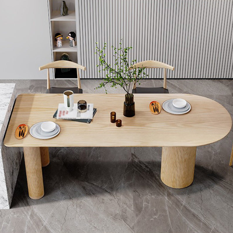 Moderner Kiefernholz -Tisch für Restaurant kostenloser Holz Tisch mit 3 Beinen