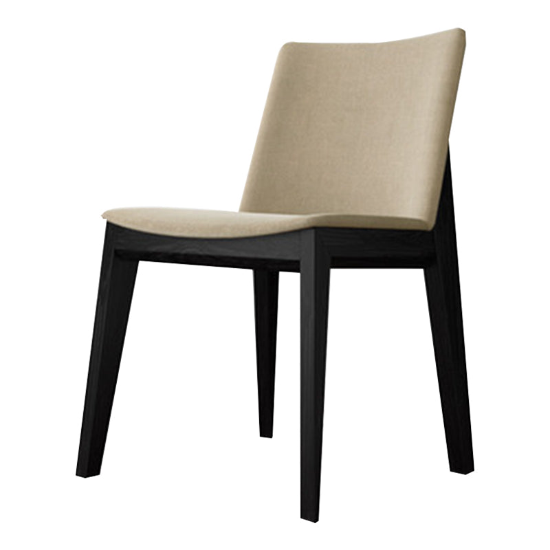 Sillas de comedor estilo moderno Sillas auxiliares sin brazos con patas de madera