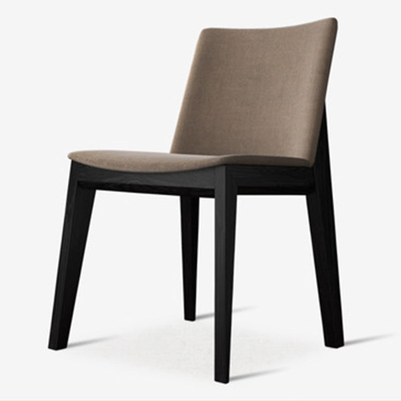 Sillas de comedor estilo moderno Sillas auxiliares sin brazos con patas de madera