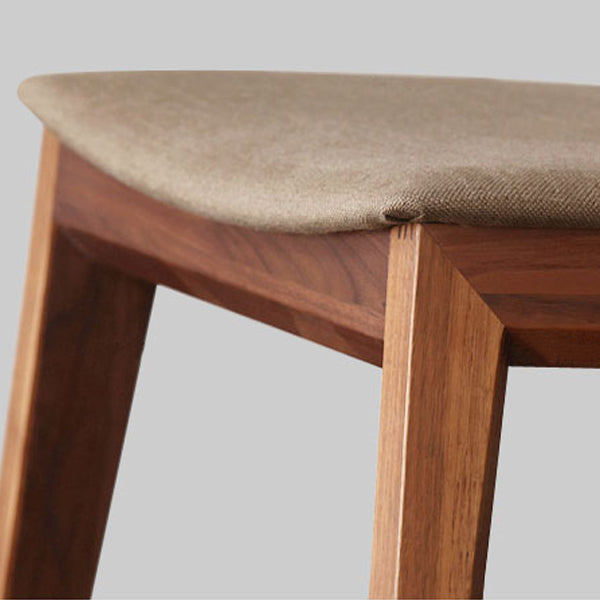 Sillas de comedor estilo moderno Sillas auxiliares sin brazos con patas de madera