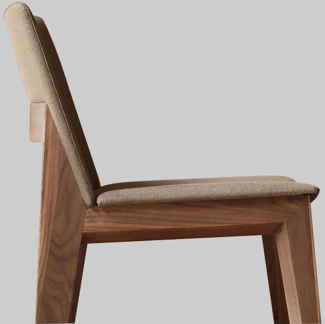 Sillas de comedor estilo moderno Sillas auxiliares sin brazos con patas de madera