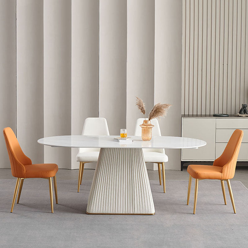 Chaise de salle à manger sans bras à dossier solide de style scandinave, chaise d'appoint rembourrée